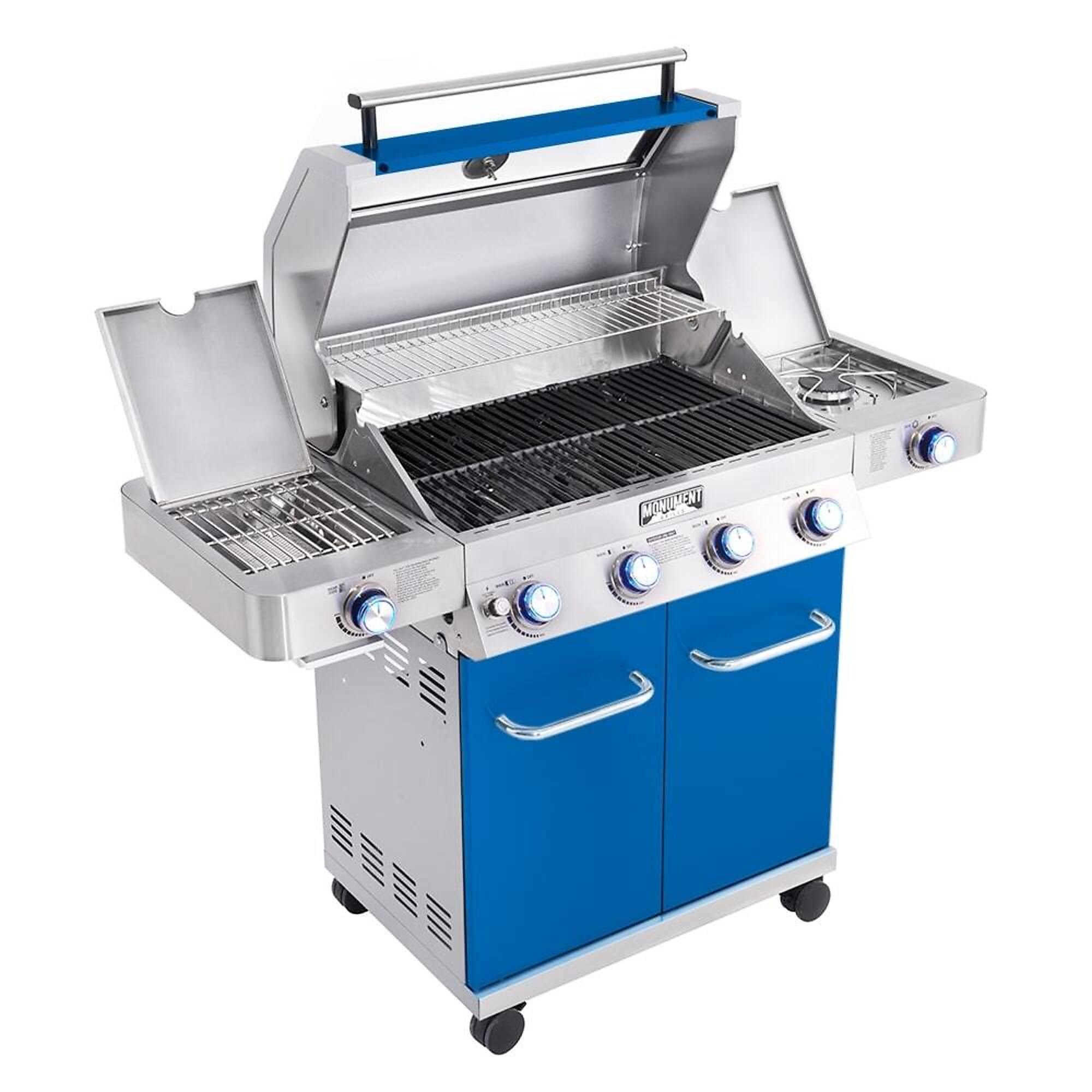 Monument Grills, Breen ClearView 4 Burner Grill, Fuel Type Propane, Capacity 28 Gal, Model# 35633B